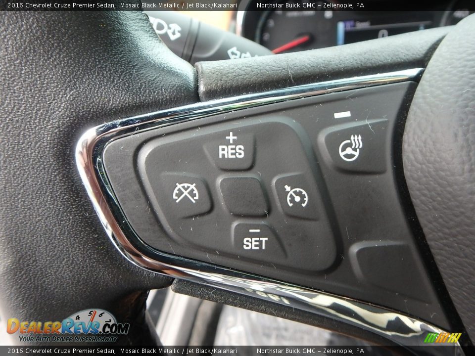 2016 Chevrolet Cruze Premier Sedan Mosaic Black Metallic / Jet Black/Kalahari Photo #24
