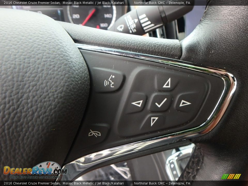 2016 Chevrolet Cruze Premier Sedan Mosaic Black Metallic / Jet Black/Kalahari Photo #25