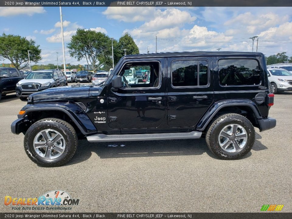 2020 Jeep Wrangler Unlimited Sahara 4x4 Black / Black Photo #3
