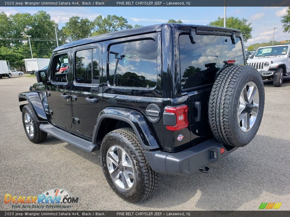 2020 Jeep Wrangler Unlimited Sahara 4x4 Black / Black Photo #4