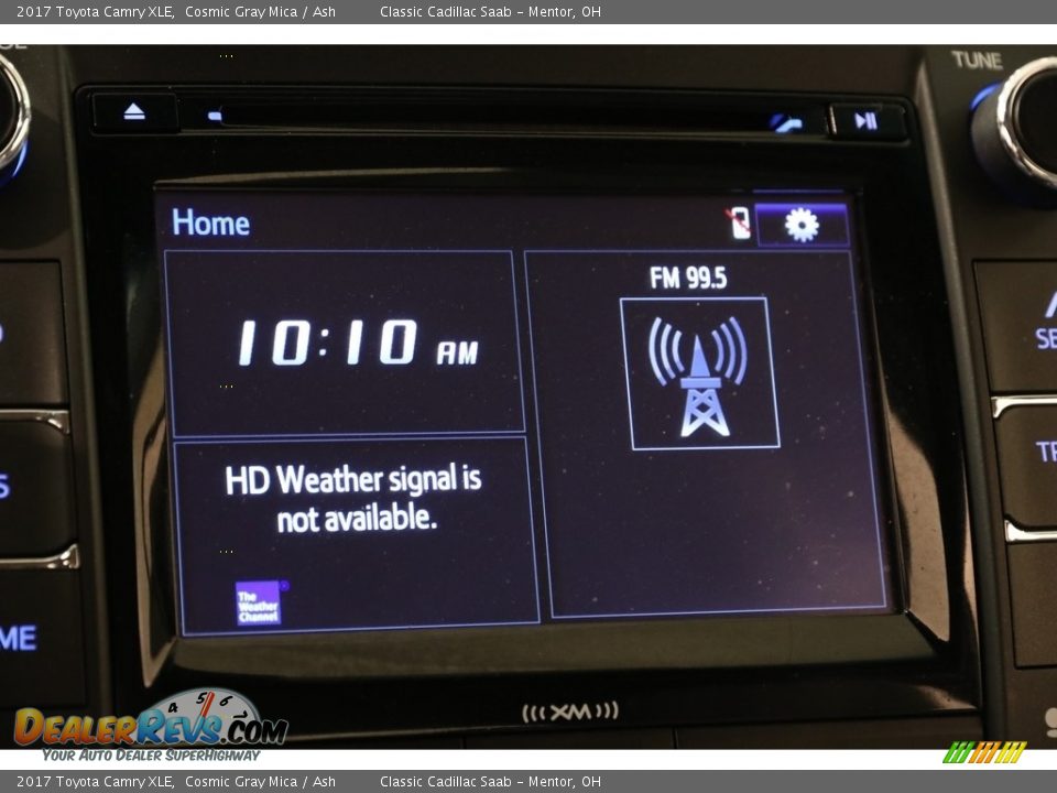 2017 Toyota Camry XLE Cosmic Gray Mica / Ash Photo #10