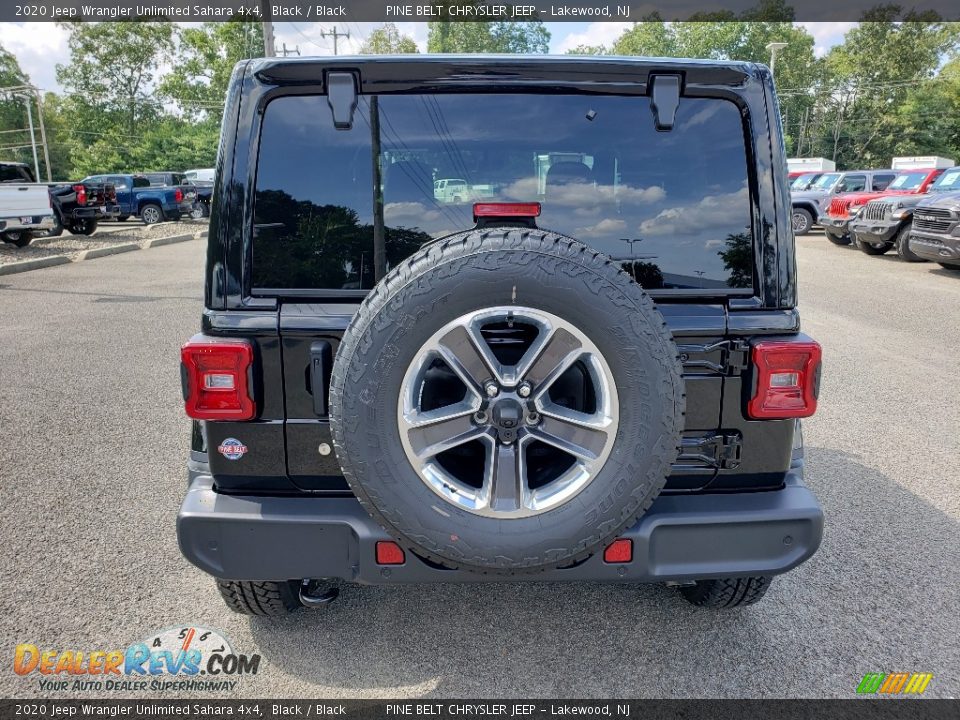 2020 Jeep Wrangler Unlimited Sahara 4x4 Black / Black Photo #5