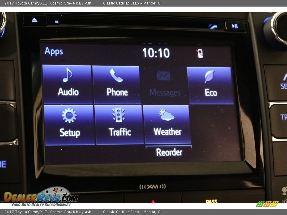 2017 Toyota Camry XLE Cosmic Gray Mica / Ash Photo #11