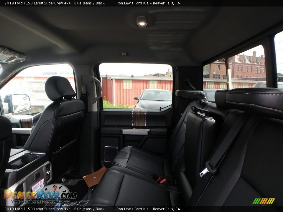 2019 Ford F150 Lariat SuperCrew 4x4 Blue Jeans / Black Photo #14