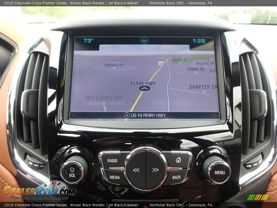 2016 Chevrolet Cruze Premier Sedan Mosaic Black Metallic / Jet Black/Kalahari Photo #28