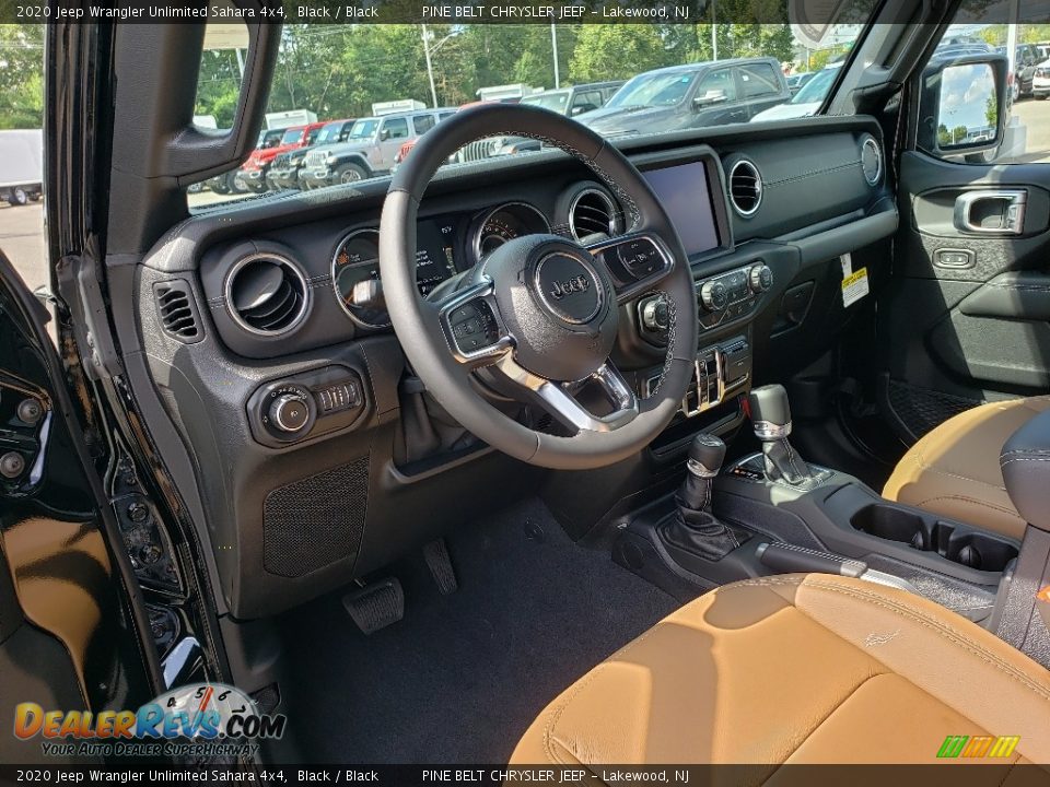 2020 Jeep Wrangler Unlimited Sahara 4x4 Black / Black Photo #7