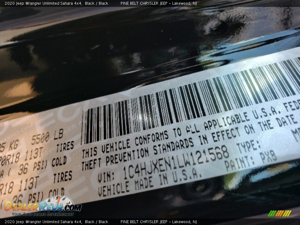 2020 Jeep Wrangler Unlimited Sahara 4x4 Black / Black Photo #9