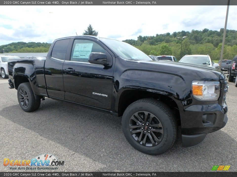 Onyx Black 2020 GMC Canyon SLE Crew Cab 4WD Photo #3