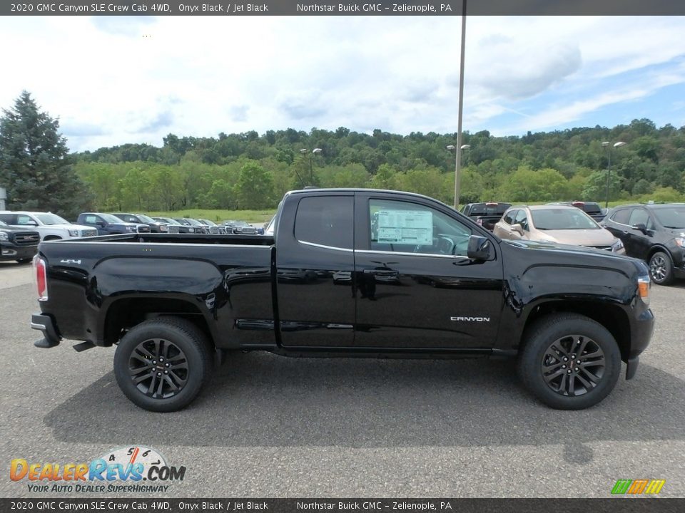 Onyx Black 2020 GMC Canyon SLE Crew Cab 4WD Photo #4