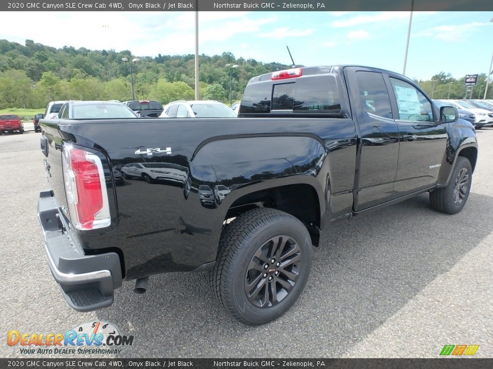 2020 GMC Canyon SLE Crew Cab 4WD Onyx Black / Jet Black Photo #5