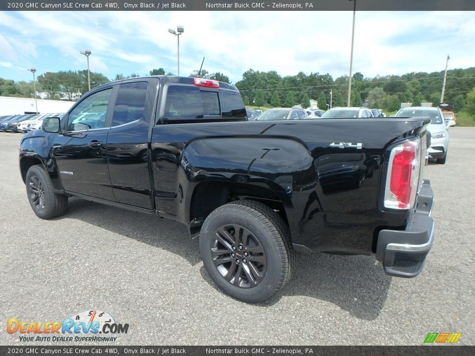 2020 GMC Canyon SLE Crew Cab 4WD Onyx Black / Jet Black Photo #7