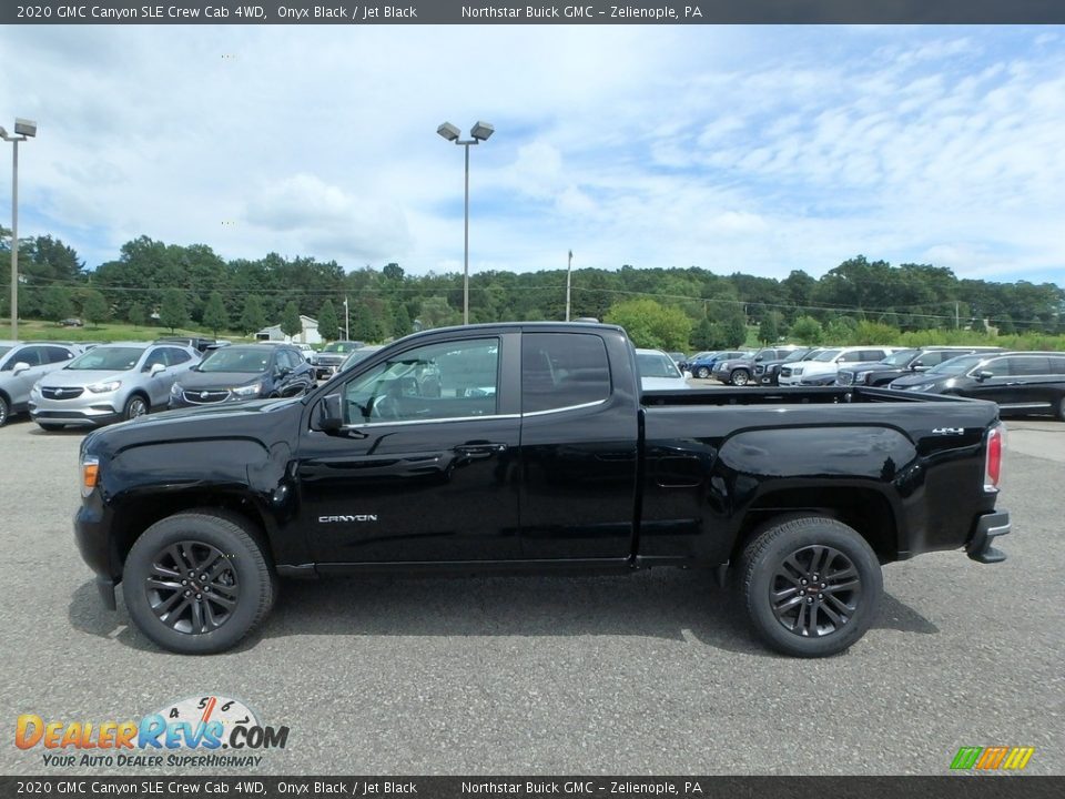 Onyx Black 2020 GMC Canyon SLE Crew Cab 4WD Photo #8
