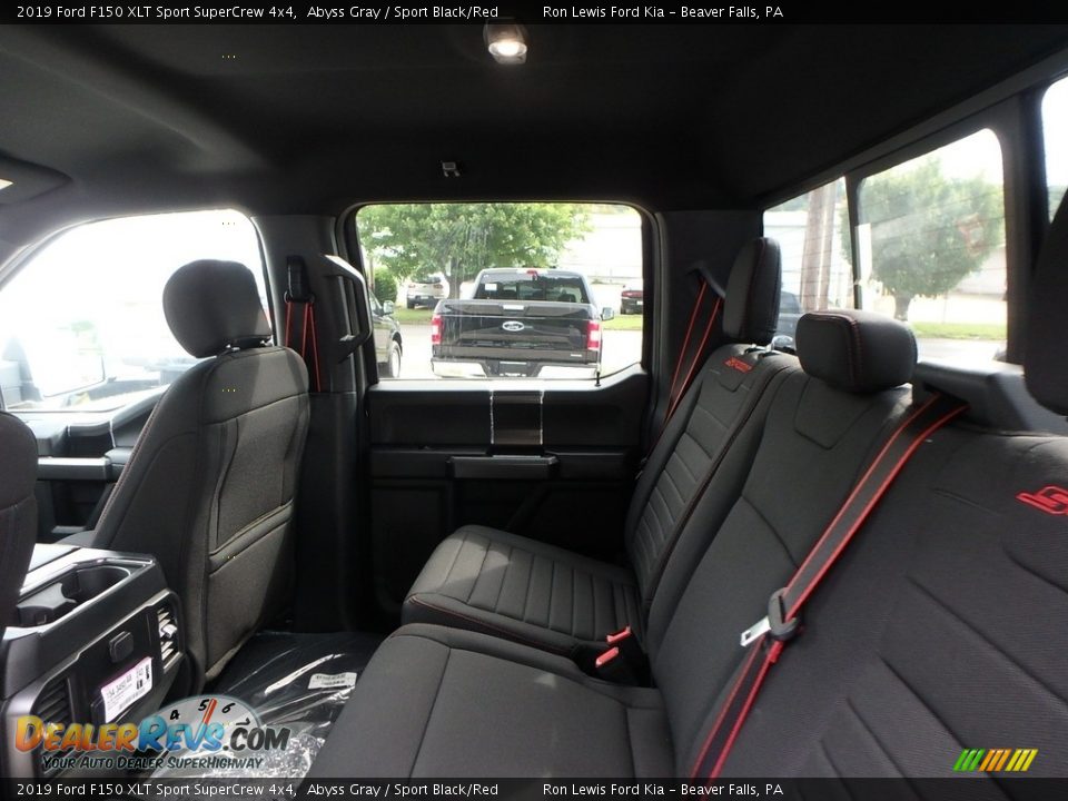 Rear Seat of 2019 Ford F150 XLT Sport SuperCrew 4x4 Photo #12