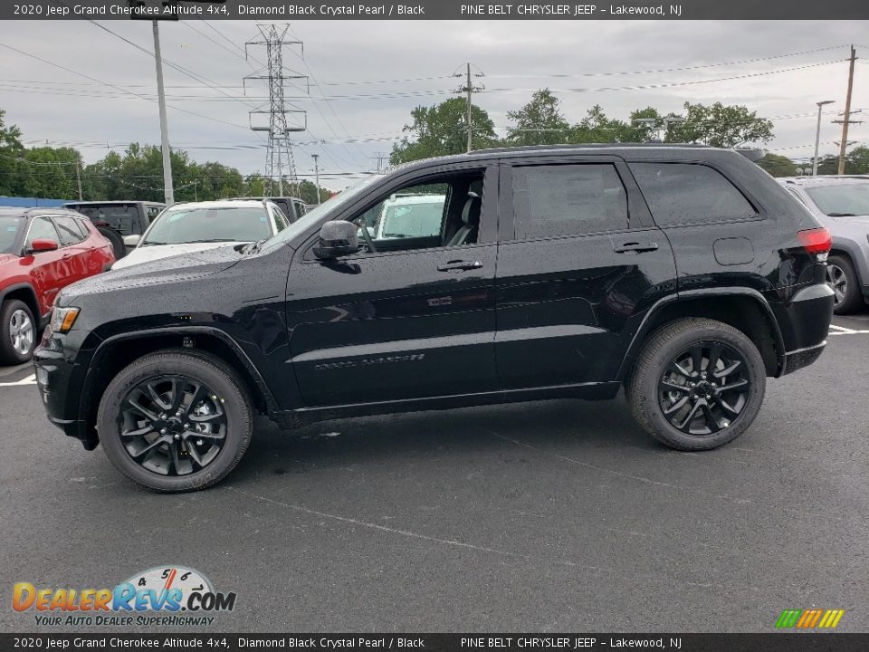 2020 Jeep Grand Cherokee Altitude 4x4 Diamond Black Crystal Pearl / Black Photo #3