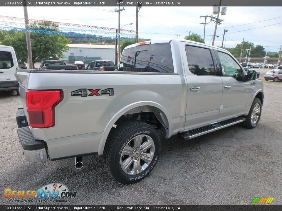 2019 Ford F150 Lariat SuperCrew 4x4 Ingot Silver / Black Photo #2