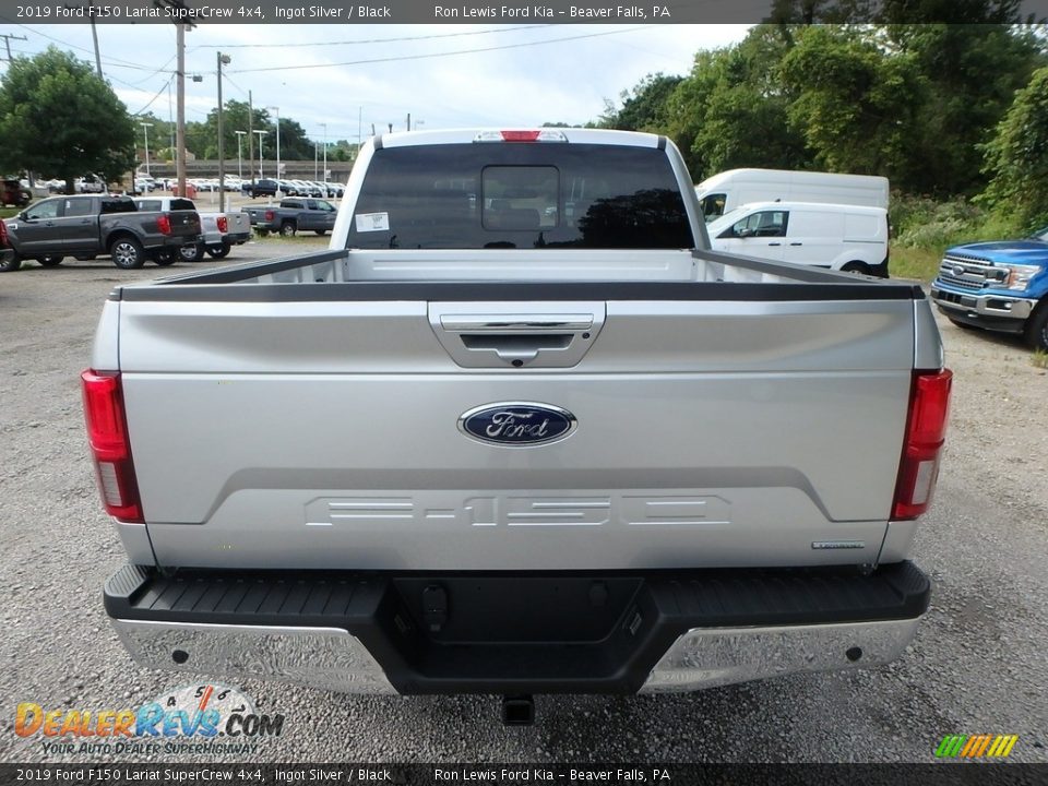 2019 Ford F150 Lariat SuperCrew 4x4 Ingot Silver / Black Photo #3