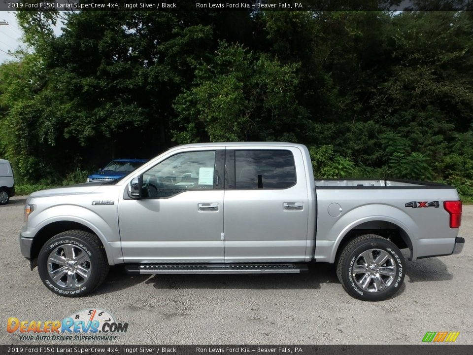 2019 Ford F150 Lariat SuperCrew 4x4 Ingot Silver / Black Photo #5
