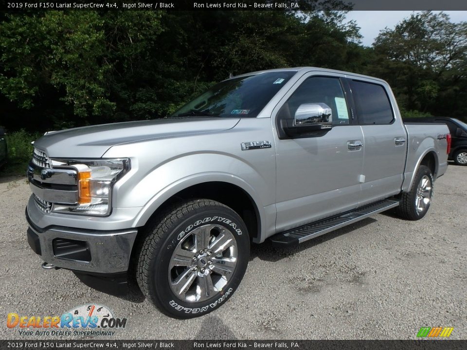 2019 Ford F150 Lariat SuperCrew 4x4 Ingot Silver / Black Photo #6