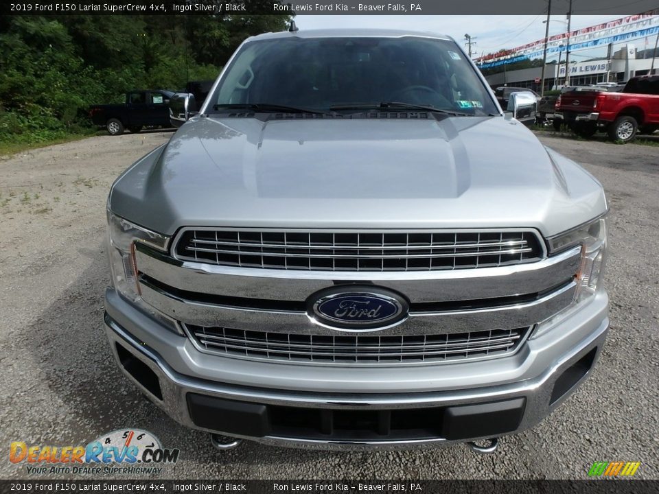 2019 Ford F150 Lariat SuperCrew 4x4 Ingot Silver / Black Photo #7