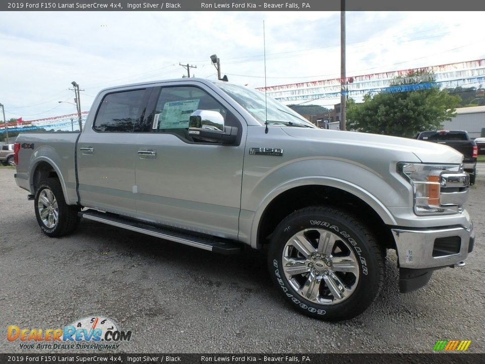 2019 Ford F150 Lariat SuperCrew 4x4 Ingot Silver / Black Photo #8