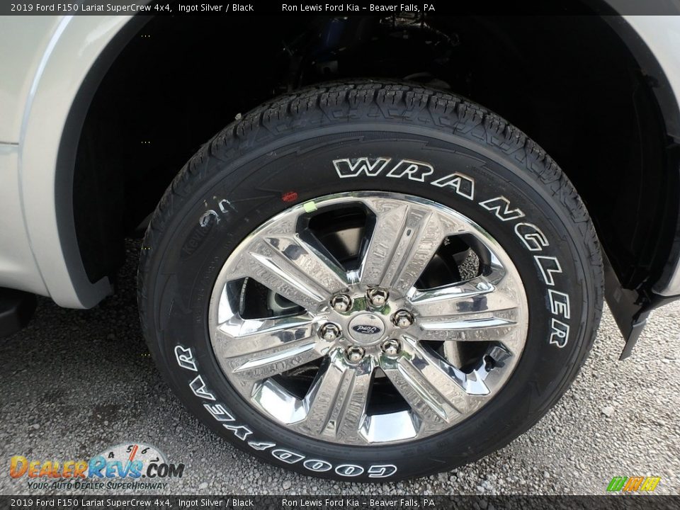 2019 Ford F150 Lariat SuperCrew 4x4 Ingot Silver / Black Photo #9