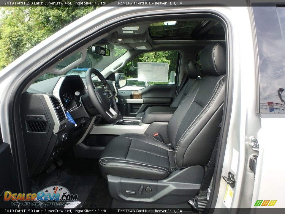 2019 Ford F150 Lariat SuperCrew 4x4 Ingot Silver / Black Photo #11