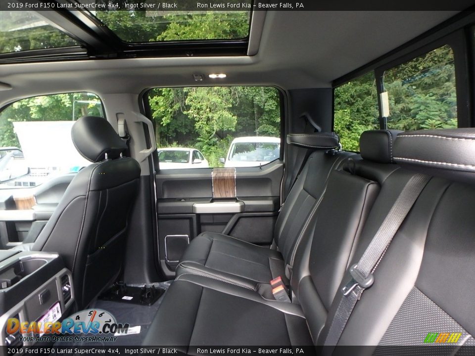 2019 Ford F150 Lariat SuperCrew 4x4 Ingot Silver / Black Photo #12
