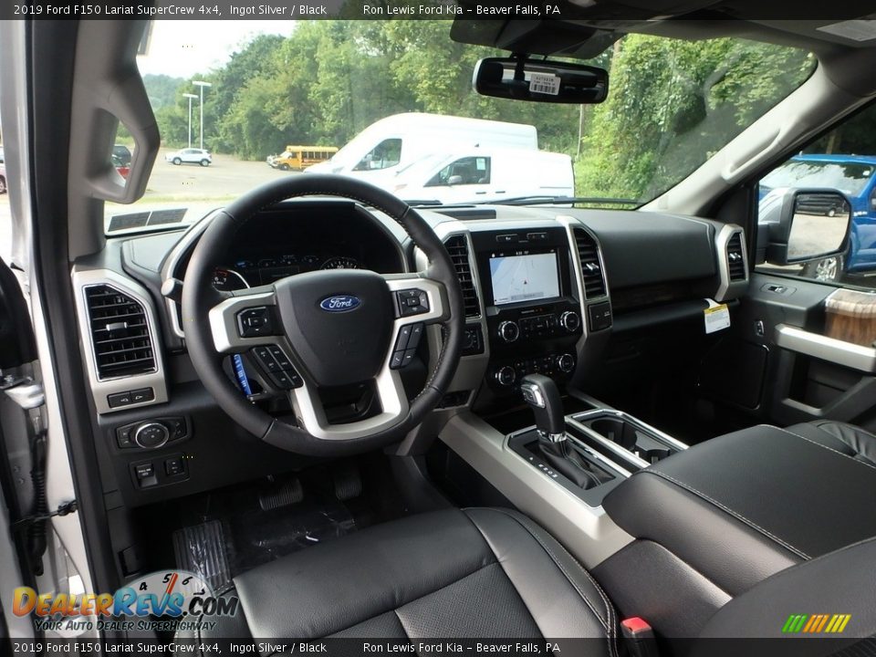 2019 Ford F150 Lariat SuperCrew 4x4 Ingot Silver / Black Photo #13
