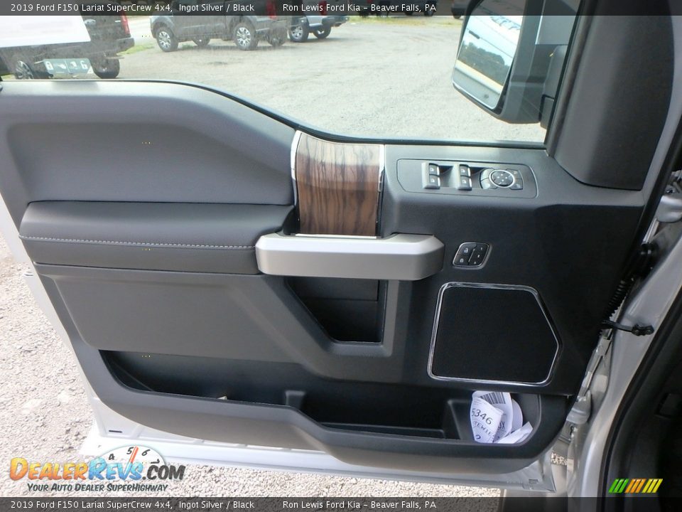 2019 Ford F150 Lariat SuperCrew 4x4 Ingot Silver / Black Photo #14