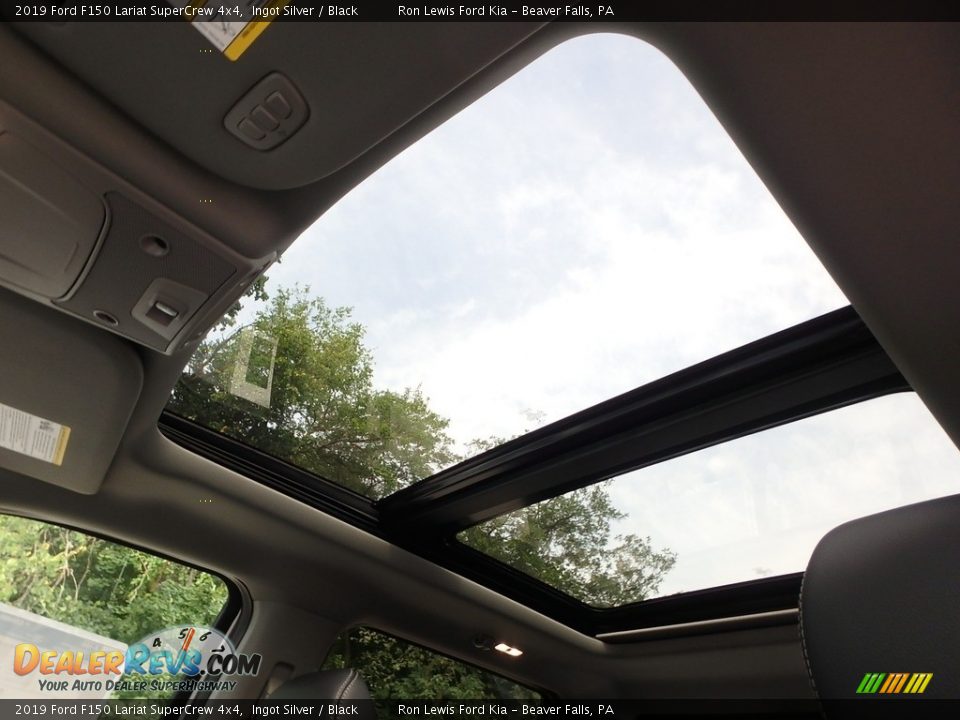 2019 Ford F150 Lariat SuperCrew 4x4 Ingot Silver / Black Photo #15