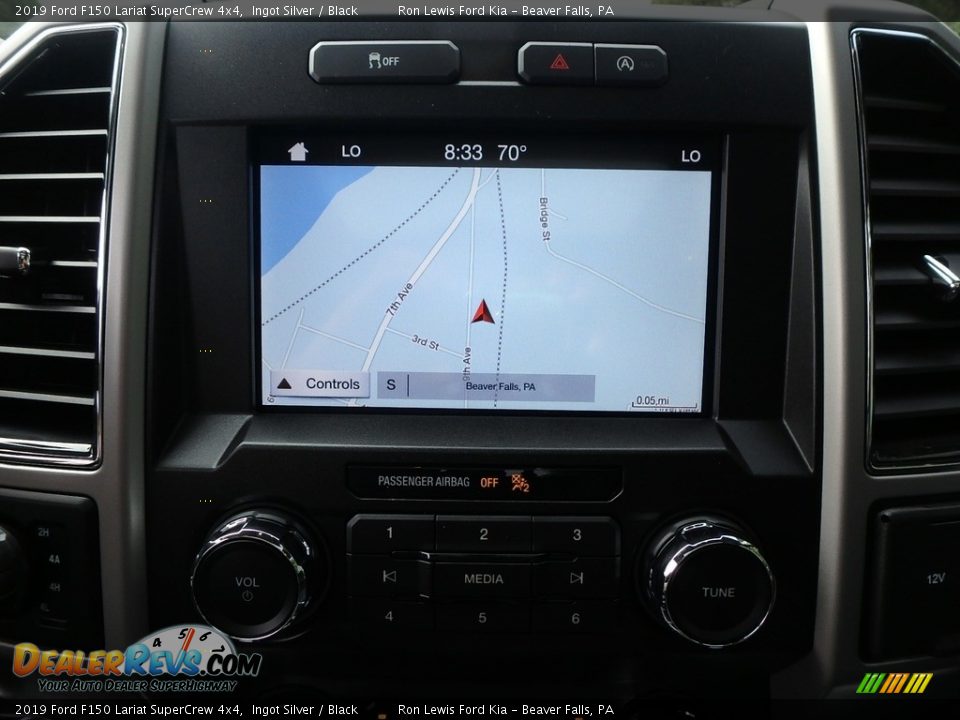 2019 Ford F150 Lariat SuperCrew 4x4 Ingot Silver / Black Photo #19