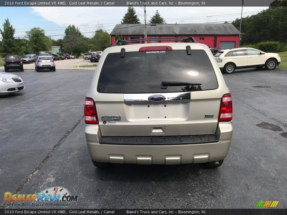 2010 Ford Escape Limited V6 4WD Gold Leaf Metallic / Camel Photo #7