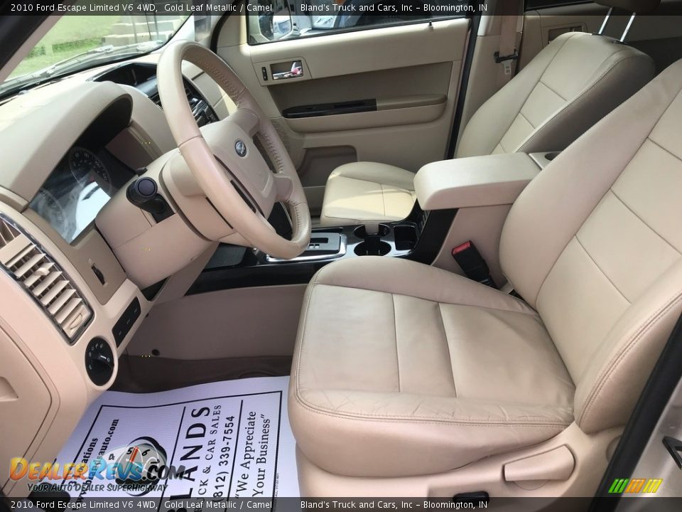 2010 Ford Escape Limited V6 4WD Gold Leaf Metallic / Camel Photo #11