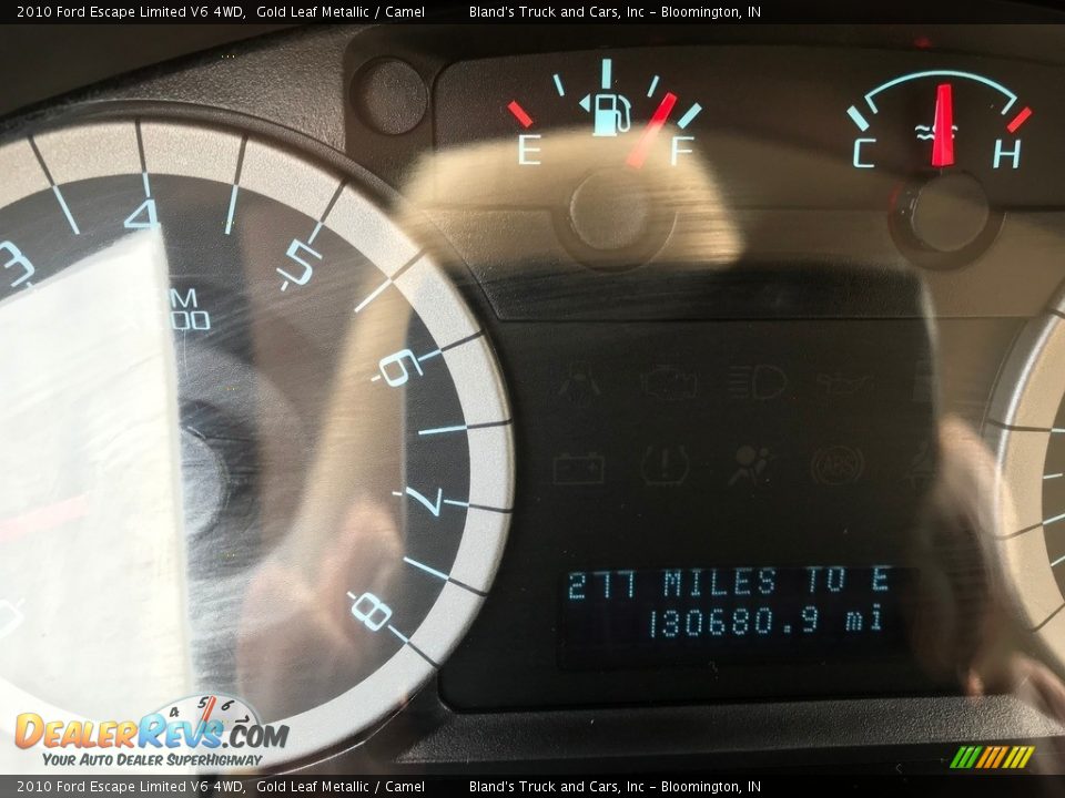 2010 Ford Escape Limited V6 4WD Gold Leaf Metallic / Camel Photo #14