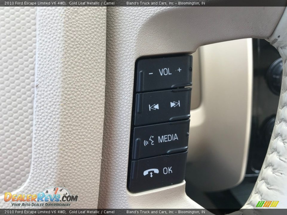 2010 Ford Escape Limited V6 4WD Gold Leaf Metallic / Camel Photo #16