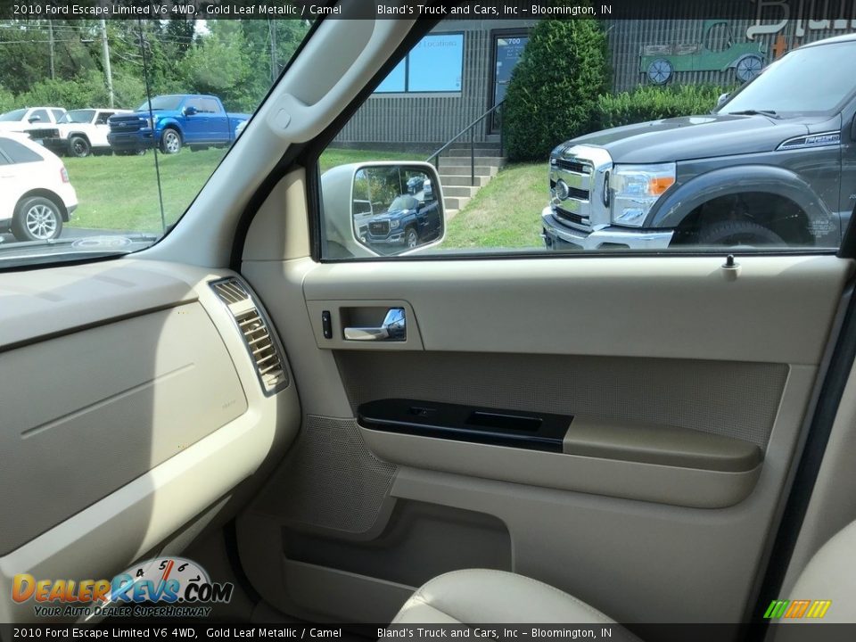 2010 Ford Escape Limited V6 4WD Gold Leaf Metallic / Camel Photo #23