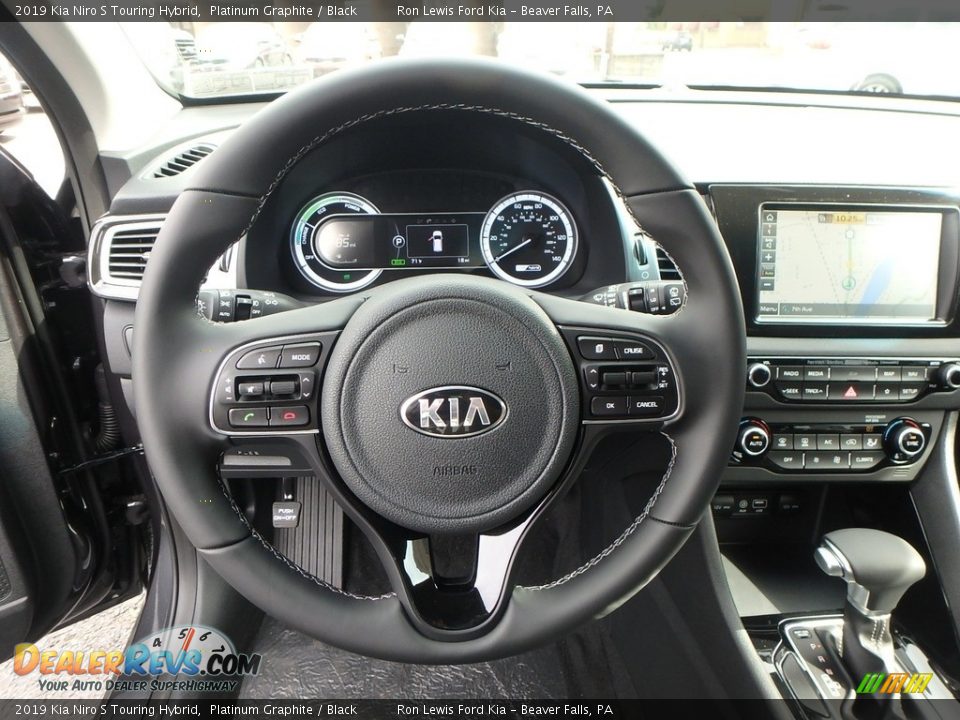 2019 Kia Niro S Touring Hybrid Steering Wheel Photo #18