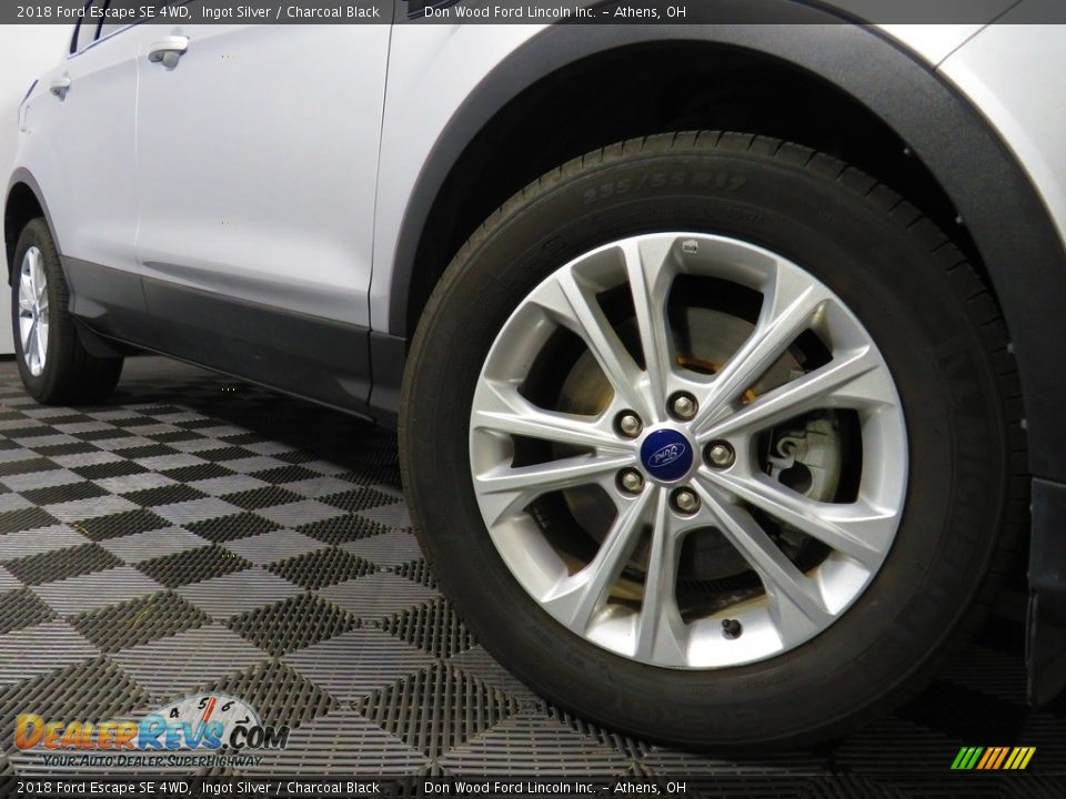 2018 Ford Escape SE 4WD Ingot Silver / Charcoal Black Photo #4
