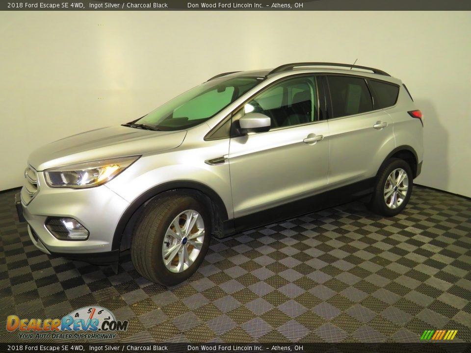 2018 Ford Escape SE 4WD Ingot Silver / Charcoal Black Photo #8