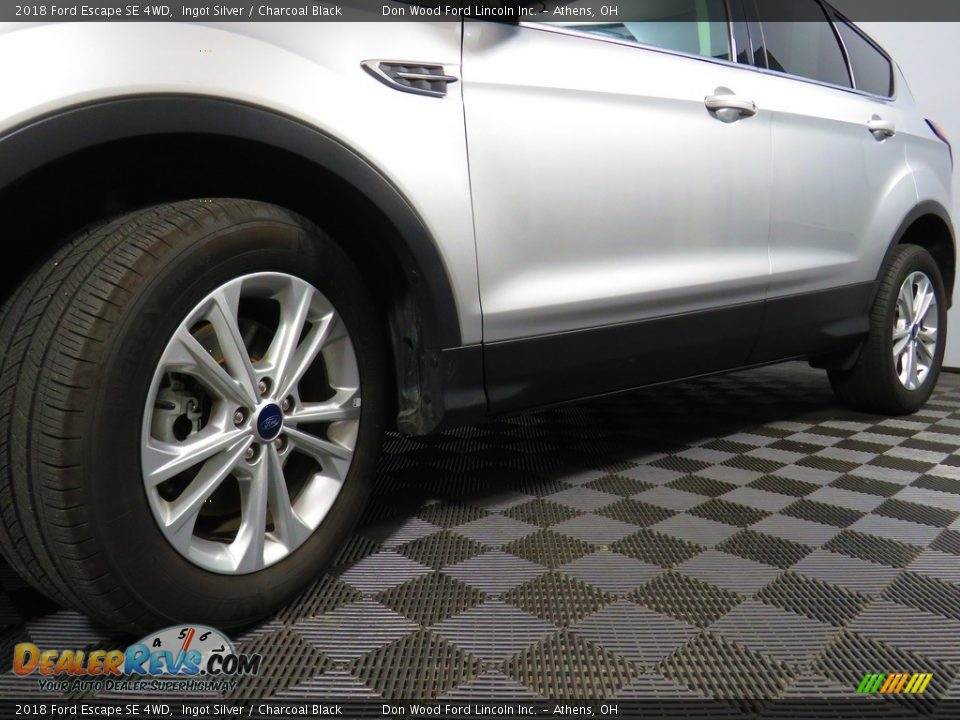 2018 Ford Escape SE 4WD Ingot Silver / Charcoal Black Photo #9
