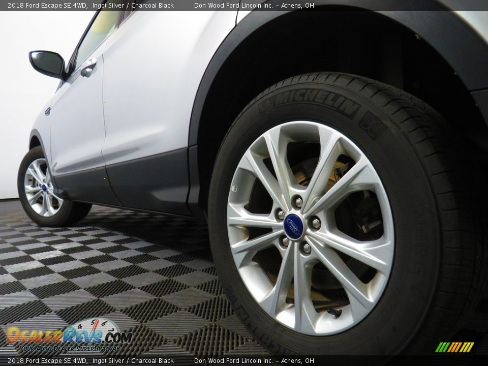 2018 Ford Escape SE 4WD Ingot Silver / Charcoal Black Photo #11