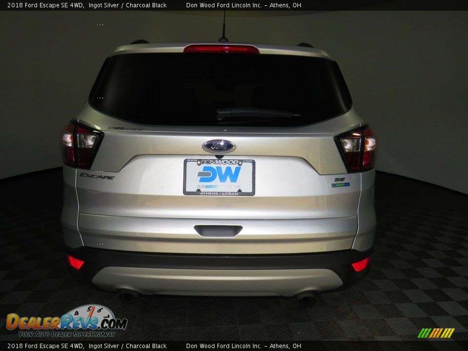 2018 Ford Escape SE 4WD Ingot Silver / Charcoal Black Photo #12