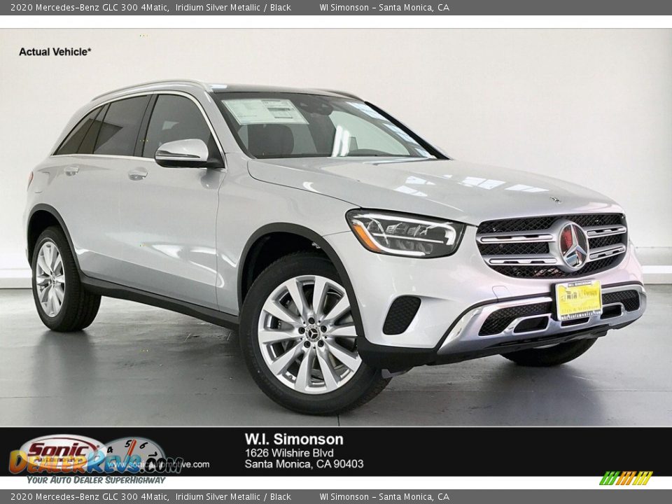 2020 Mercedes-Benz GLC 300 4Matic Iridium Silver Metallic / Black Photo #1