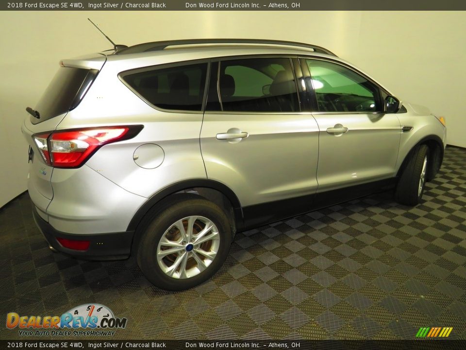 2018 Ford Escape SE 4WD Ingot Silver / Charcoal Black Photo #15