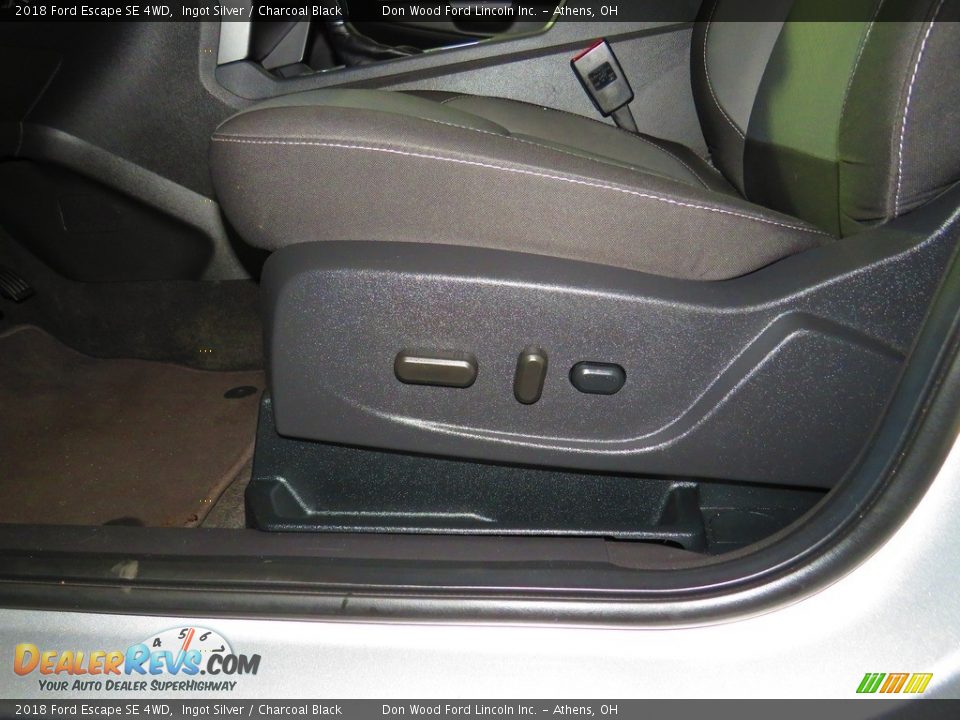 2018 Ford Escape SE 4WD Ingot Silver / Charcoal Black Photo #18