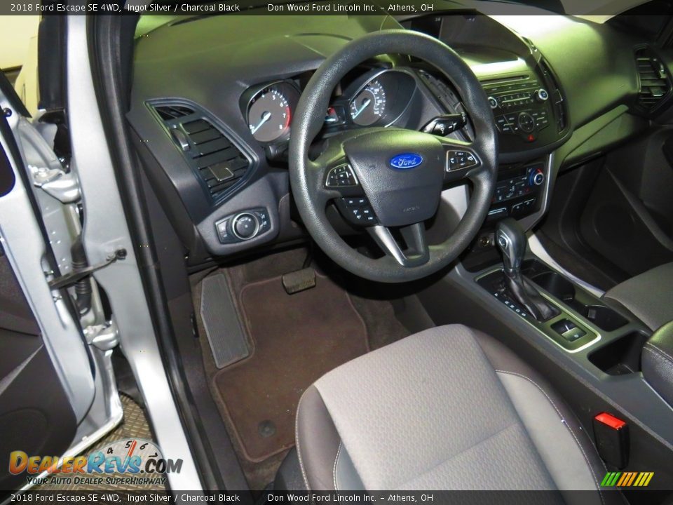 2018 Ford Escape SE 4WD Ingot Silver / Charcoal Black Photo #19