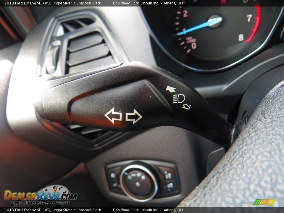 2018 Ford Escape SE 4WD Ingot Silver / Charcoal Black Photo #30