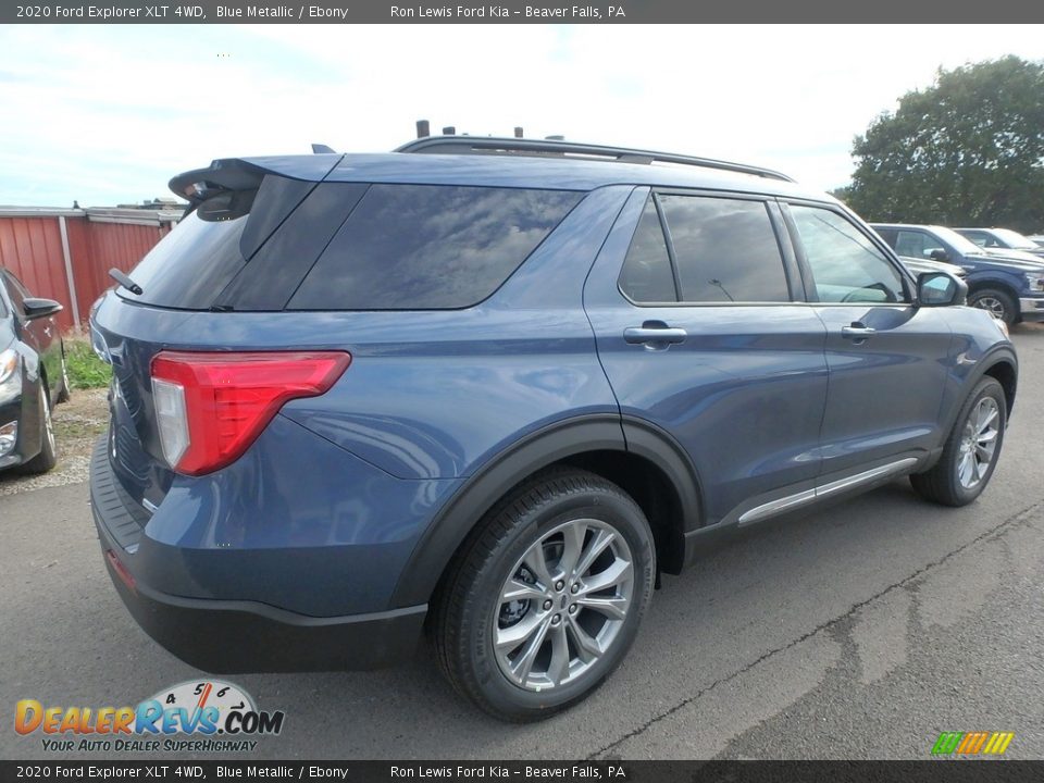 2020 Ford Explorer XLT 4WD Blue Metallic / Ebony Photo #2