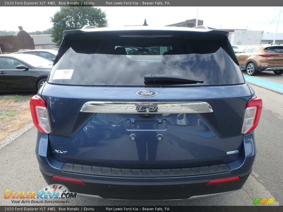2020 Ford Explorer XLT 4WD Blue Metallic / Ebony Photo #3