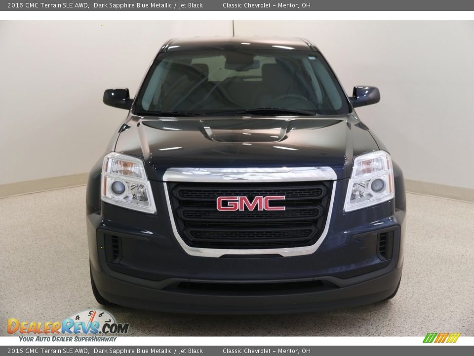 2016 GMC Terrain SLE AWD Dark Sapphire Blue Metallic / Jet Black Photo #2